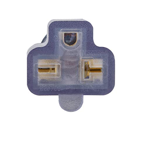 6-Feet (1.8Meter) 20 Amp-250 Volt Nema 6-20P Extension Cord, 12Awg Nema 6-20 Heavy Duty Extension Cable, Nema 6-15/20R T-Blade Cord With Red Indicator Light, Black Color For Air Conditioner Etc. #TOP4