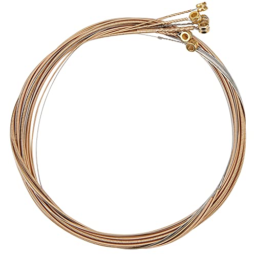 Crazy Sales — Kit de cordas de aço revestido, selim de violão, osso bovino para guitarras acústicas