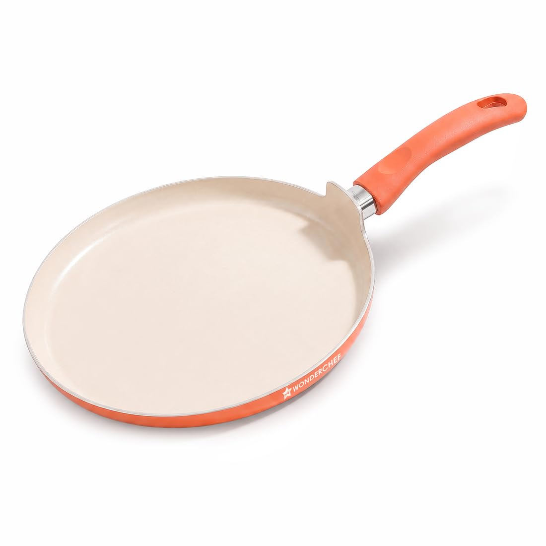 Wonderchef Natura Ceramic Dosa Tawa for Cooking, 28cm, Non-Toxic Chemical-Free Coating, PFOA/PFAS-Free, for Kitchen, Scratch-Resistant, Gas & Induction Compatible, 2-Yr Warranty, Peach-image-29
