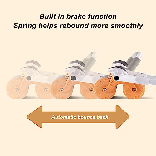 Rolo de Exercícios Abdominais de Rebote Automático, Roda de Rolos Abdominais Com Suporte de Cotovelo