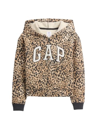 Image of GAP Girls' Logo Hoodie Hooded Full Zip Sweatshirt