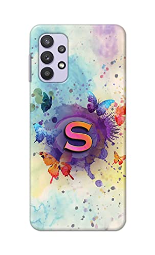 Image of PRINTFIDAA� Printed Hard Back Cover Case for Samsung Galaxy M32 5G | Samsung Galaxy A32 5G Back Cover (Alphabet S) -2808
