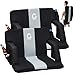 2 Pack Wide Stadium Seats, Thick Padded Bleacher Chairs with Backrest & Armrests, Folding Reclining Stadium with Cup Holder & Storage Pockets, Adjustable Portable Seat for Sports, Games, Events