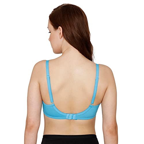 Image of Zivame for Women Polyester Cotton Non Padded Wired Casual 3 /4Th Coverage T-Shirt Bra (ZI1882COREPYELW0038C Yellow 38C)