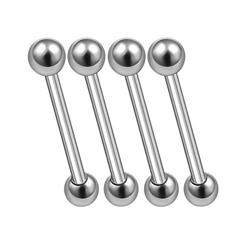 MATIGA 4Pcs Surgical Steel 16g tiny barbell earrings Piercing Jewelry Rook Cartilage Eyebrow Daith Tragus 3mm Ball Cone More Choices