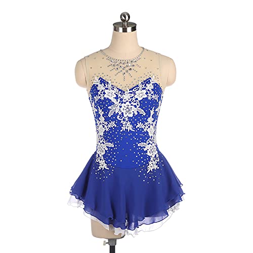 Robe de patinage et jupe de course de race de spectacle pour gala