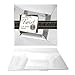 Party Essentials Disposable Dinnerware/Square Plastic Plates for Wedding/Birthday/All Occasions, 12-Ounce Salad/Snack Bowls, 10-Count, Clear Twisted