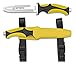 Tiendas LGP Albainox – 32333 – H. 11,5 cm. Cuchillo Submarinismo Amarillo Octopus -Herramienta para, Pesca, Caza, Camping, Outdoor, Supervivencia y Bushcraft