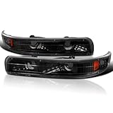 Spec-D Tuning 2LB-SIV99JM-RS Chevy Tahoe Silverado GMC Suburban Bumper Parking Lights Black Set