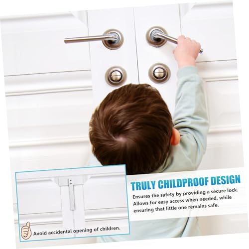 Cerradura para puerta de clóset con doble apertura para puertas plegables en acero inoxidable miniatura 7