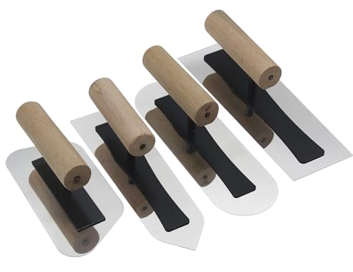 Japanese Venetian Plaster Finishing Trowel Set 4 PC Stainless Steel ...