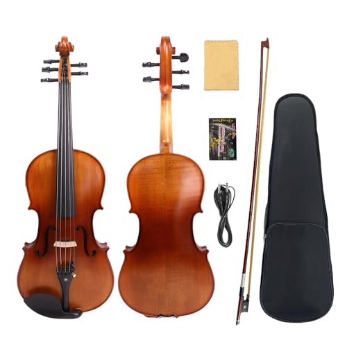 Vetimobato 16 Inch 5-String Electric Viola - FCGDA Tuning Electric Acoustic Viola for Students...