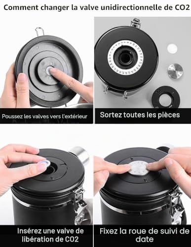 Boîte à café étanche pour éviter le café éventé et sans arôme
