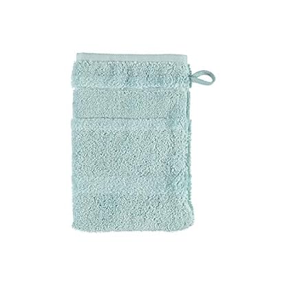 CAWÖ Noblesse 1002 l Waschhandschuh-Set 16x22cm 6-teilig l 455 Seegrün