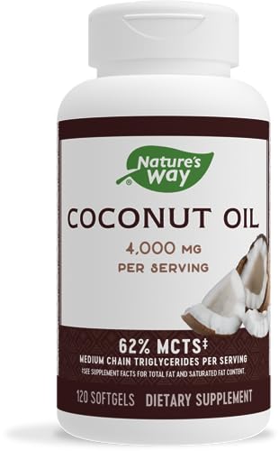 Natures Way 1000mg Coconut Oil Softgel - 120 per
