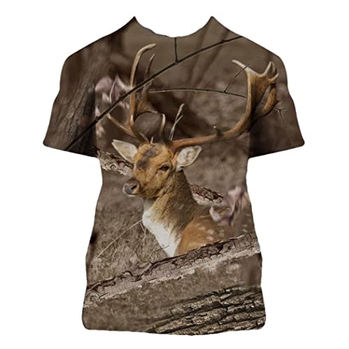 T-shirt camouflage 3D pour rester au frais en été avec un haut mixte confortable taille L