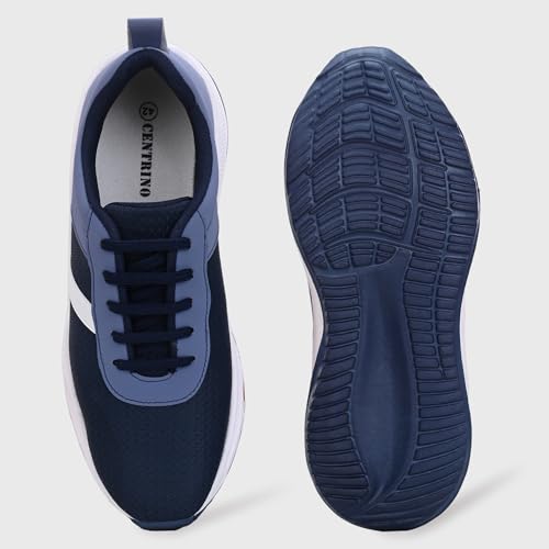 Image of Centrino Urban Sneakers for Man | Shoes for Men Stylish | Casual Lightweight Lace-Up Canvas Walking Shoes | Cushioned Insole | Breathable Comfortable Anti-Skid Sole | Trendy Mens Shoes for City Walks (6823)