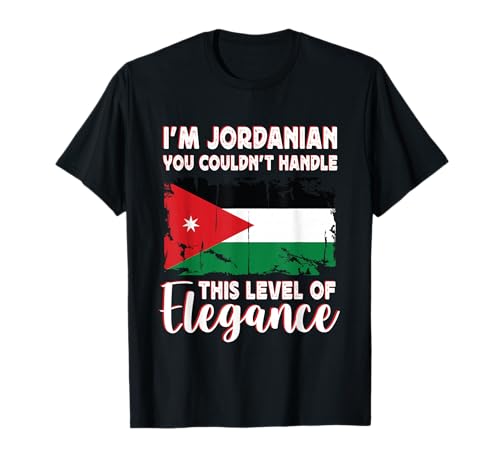 Jordan Flag Proud Elegant Jordanian Boyfriend Girlfriend Camiseta
