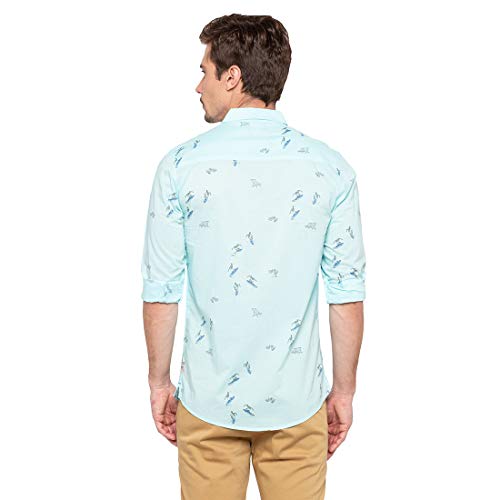 Image of Spykar Men's Printed Slim Fit Shirt