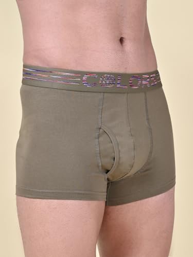 Image of Rupa Colors Solid Trunk for Men, Cotton Blend, Outer Elastic, Regular Fit, Pack of 1