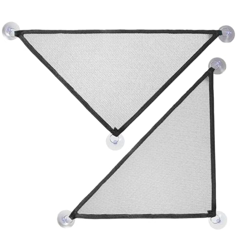 Zelphvt Reptile Hammock 2 Pcs Bearded Dragon Hammocks Mesh Breathable Reptile Hammock for Lizard Leopard Geckos Ball Python Geckos Anoles Snakes Chameleon Black