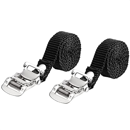 KIEVODE 2 PCS Bicycle Pedal Toe Straps Exercise Bike Replacement Accessories for Mountain, Road, Exercise Bikes, and MTB