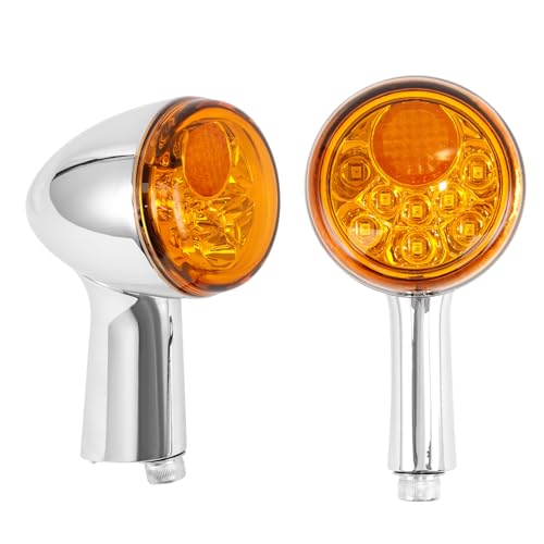 Riloer 1 paire de clignotants arrière LED pour moto Compatible avec Harley-Davidson XL883 XL1200 Sportster 1992-2021, clignotants universels feux de freinage...