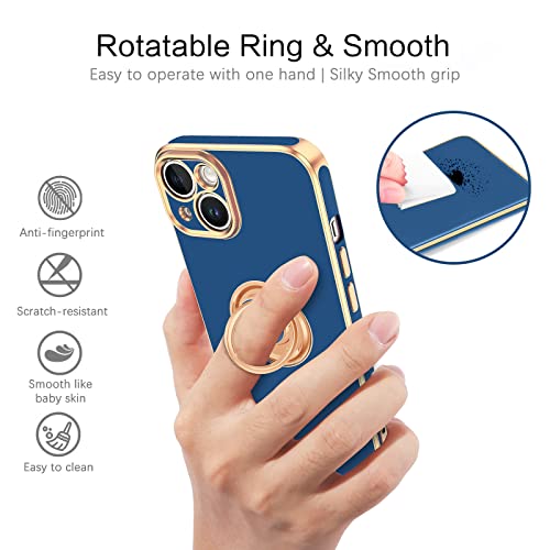 Coque iPhone 14 résistante aux chocs avec support magnétique 360°