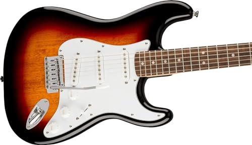 Image of Fender Squier Affinity Series Stratocaster Electric Guitar with Gig-Bag, Polishing Cloth, Strap, Picks & E-Book - Sunburst