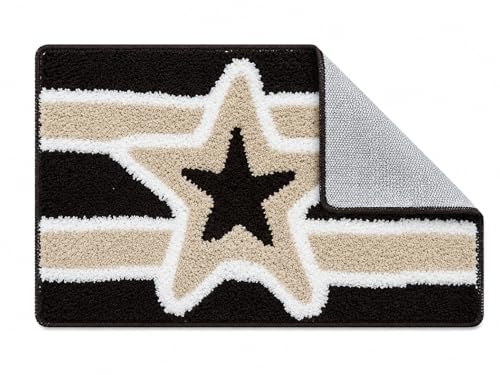 Image of AAZEEM Mat Rugs Non-Slip Abstract Bath Rugs Cute Mat Washable for Tube|Rectangular Door Mat for Home |Drawingroom |Easy Clean Indoor and Outdoor Floor Mat |Super Absorbent |Brown|40 X 60 Cm|