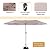 Sophia & William Patio Dining Set 8 Pieces Outdoor Metal Furniture Set with 13ft Double-Sided Patio Umbrella Beige, 6 x C Spring Motion Chairs, 1 Metal Umbrella Table for Patio Lawn Garden