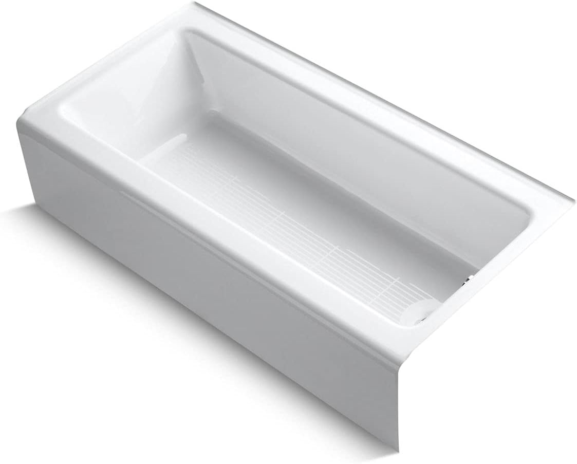 KOHLER 7160 Villager 60" x 301/4" Alcove Cast Iron Bathtub with Right
