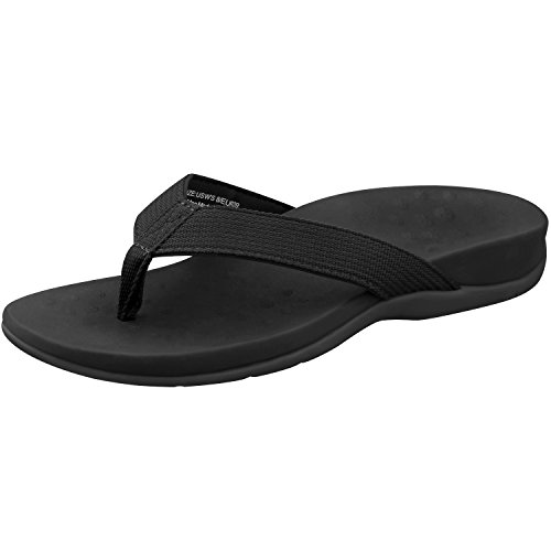 Sessom&Co Women's Orthotic Sandals With Arch Support for Plantar Fasciitis Stylish Beach Flip Flops Outdoor Toe Post Sandal