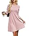 AUSELILY Kleid Herbst Damen Strickkleid Leichtes Winterkleider Damen Herbstkleid Langarm Kleid Elegantes Pulloverkleid Rundhalsausschnitt