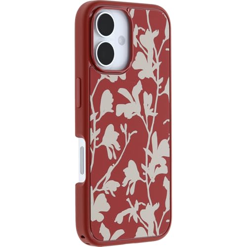 Image of OtterBox iPhone 16 Symmetry Series Case - Autumn Rust - Ultra-Thin, Sleek iPhone Case, Cute & Aesthestic Floral iPhone Case