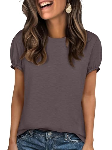 Image of UNCLECAT Women's Short Sleeve T Shirts Trendy Crew Neck Tops Basic Tee | Summer Fall,Boho Tops, Summer Outfits,Casual,Workout Gym Clothes,Fashion Clothing