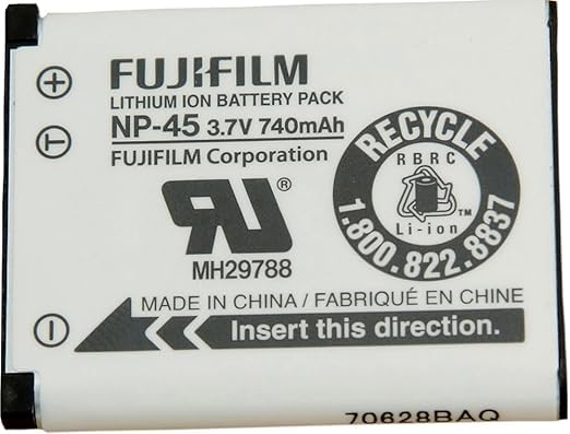 microusb compatible with fujifilm np-45 lithium-ion 3.7v 740mah battery (pack of 1)