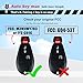 2 Programmable Keyfob, Replacement Car Keys Fob and DIY Programmer Kit for 2008-2012 Dodge RAM/Charger/Challenger Remote Star IYZ-C01C