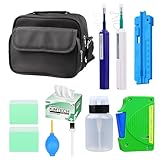 Elfcam - Kit d'outils de Nettoyage Fibre pour Soudeuse FTTx, Compris Stylos Optique Fibre,...
