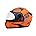 Glossy Fluo Orange With Clear Visor