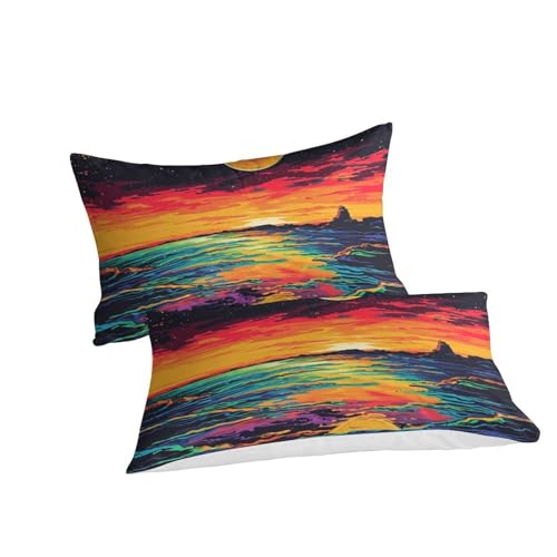 Housse de couette planète bleue 3D microfibre pour chambre ado