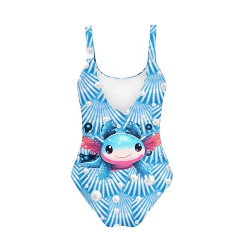 One Piece Swimsuit for Teen Girls Sleeveless Round Neck Stretchy2