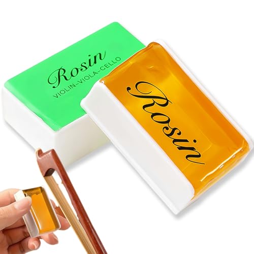 MIFARUI - Violin Rosin - Natural Resin for Violin, Viola, and Cello Bows - Light Low Dust Rosin for String Instruments