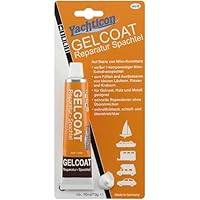 Yachticon Gelcoat Reparatur Spachtel weiß 70 g – 1-K Kunstharz-Spachtel zur Ausbesserung von Kratzern, Haarrissen & kleinen Löchern auf Gelcoat, Kunststoff, Holz und Metall – Made in Germany