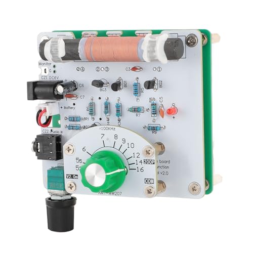 Walmeck Transmisor de Media MW para Radio Am sin Necesidad de Antenas Externas Transmisor Portátil Fácil Configuración para Educación