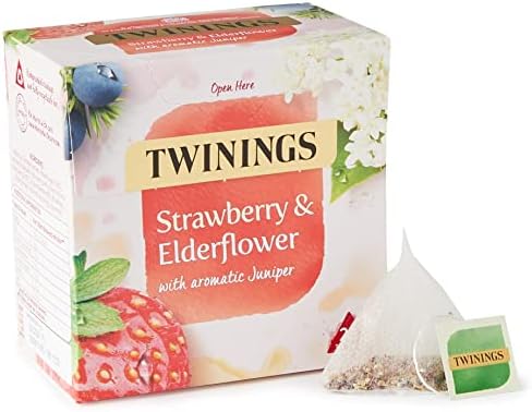 Twinings Strawberry and Elderflower Herbal Tea Bags, 20 Tea Bags