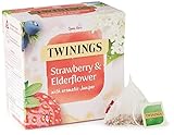 Twinings Strawberry and Elderflower Herbal Tea Bags, 20 Tea Bags