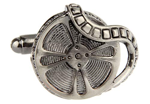 Mancuernillas para hombre KnBoB plateadas vintage miniatura 3