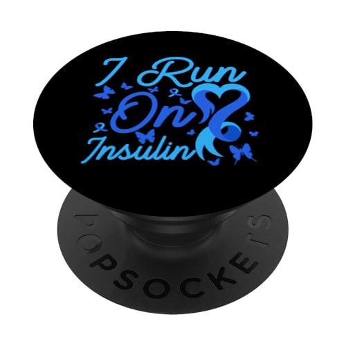 Diabete sarcastico Diabetico Divertente Corro sull'insulina PopSockets PopGrip Adesivo