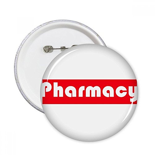 Cadeaux pharmacie ronde rouge XL pins badge bouton pour féliciter les majors de promotion